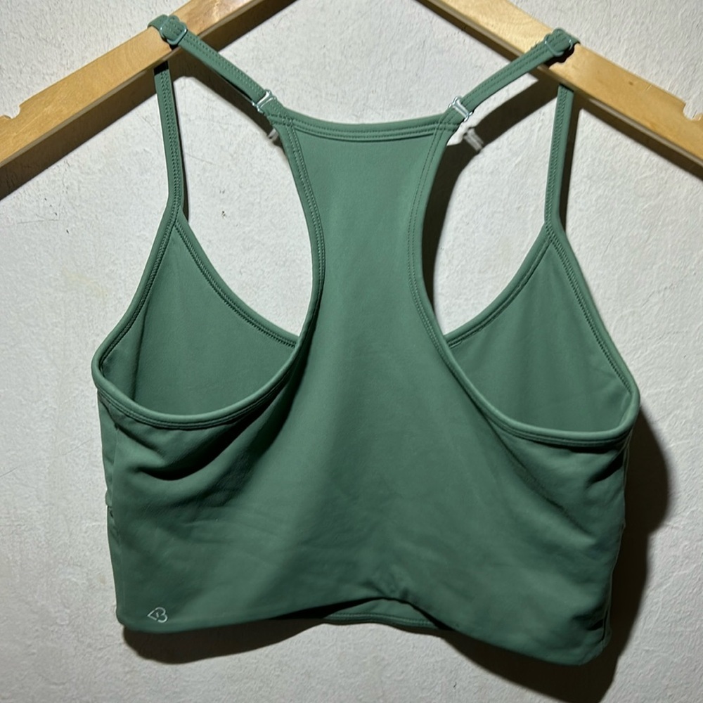 Blogilates Corset Crop Bralette Hedge Green Size Medium - Picture 8 of 11